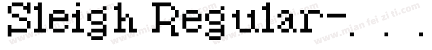 Sleigh Regular字体转换